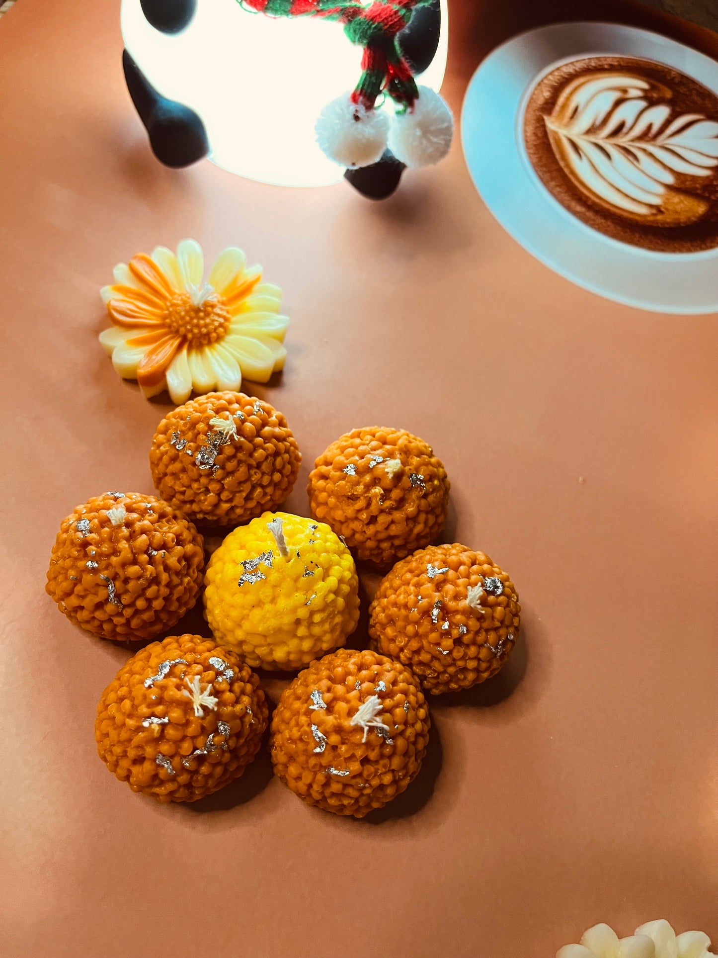 Motichoor Laddoo Candles with Kesar Fragrance
