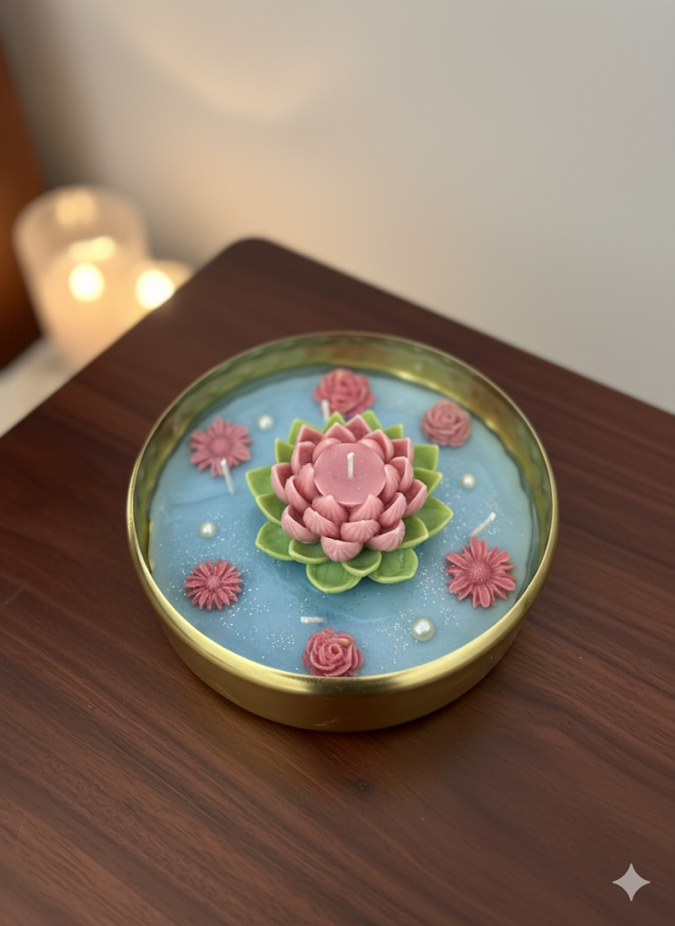 ✨ Lotus Pond Urli Scented Candle ✨