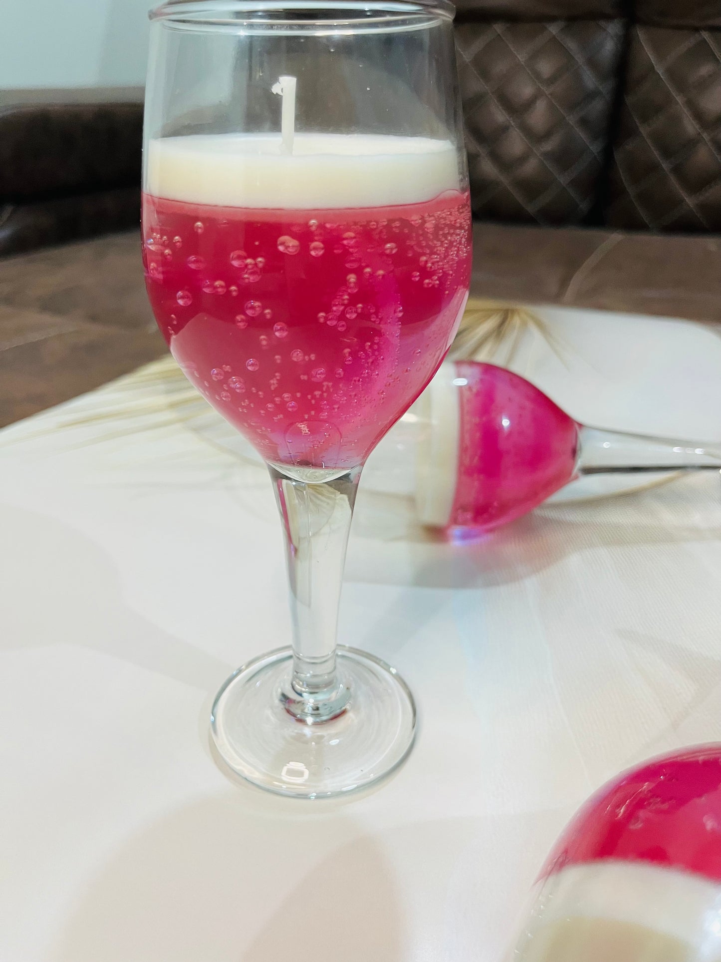 Scented Wine Glass Candle – Elegant Home Décor & Aromatherapy