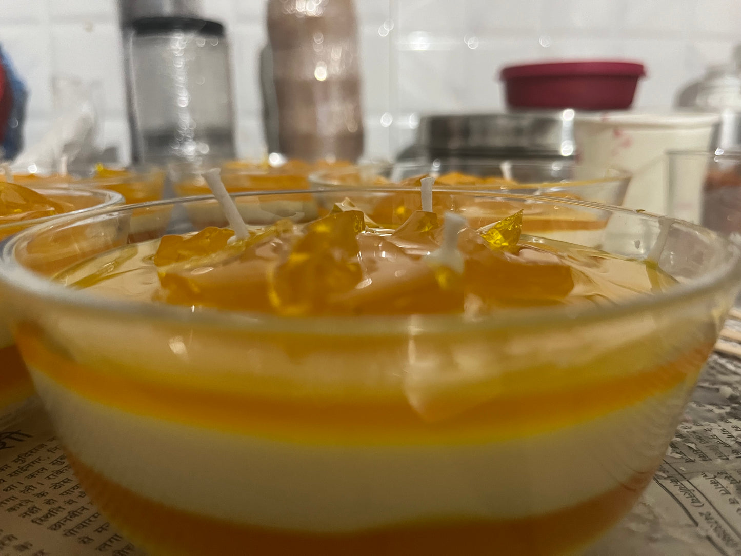Mango Mousse Scented Candle – Tropical Delight in a Bowl 🥭✨