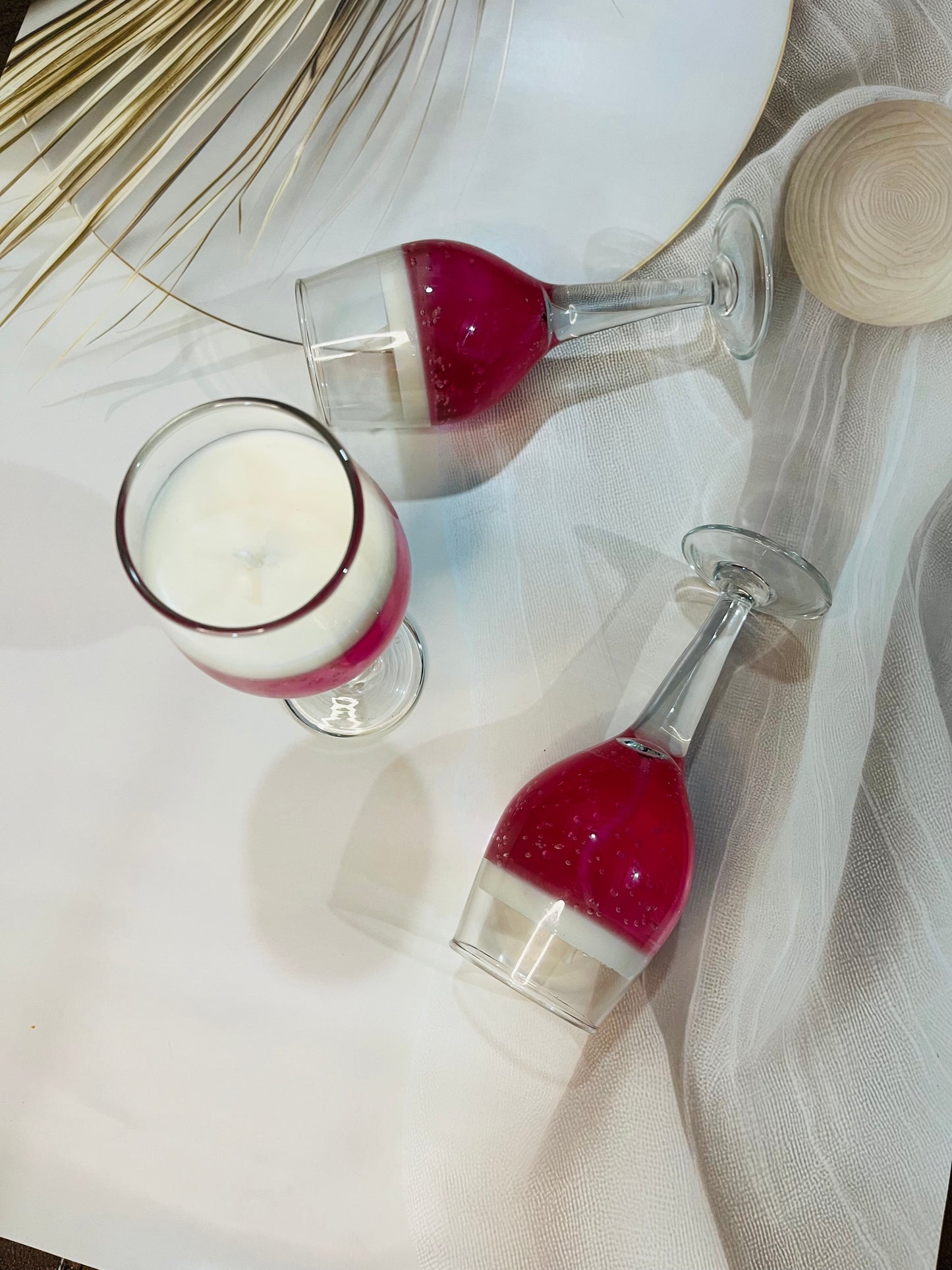 Scented Wine Glass Candle – Elegant Home Décor & Aromatherapy