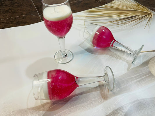 Scented Wine Glass Candle – Elegant Home Décor & Aromatherapy