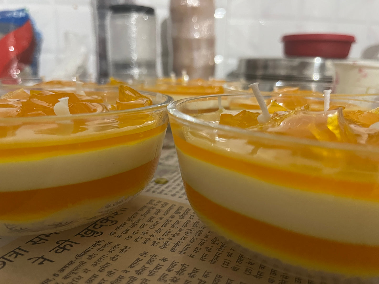 Mango Mousse Scented Candle – Tropical Delight in a Bowl 🥭✨