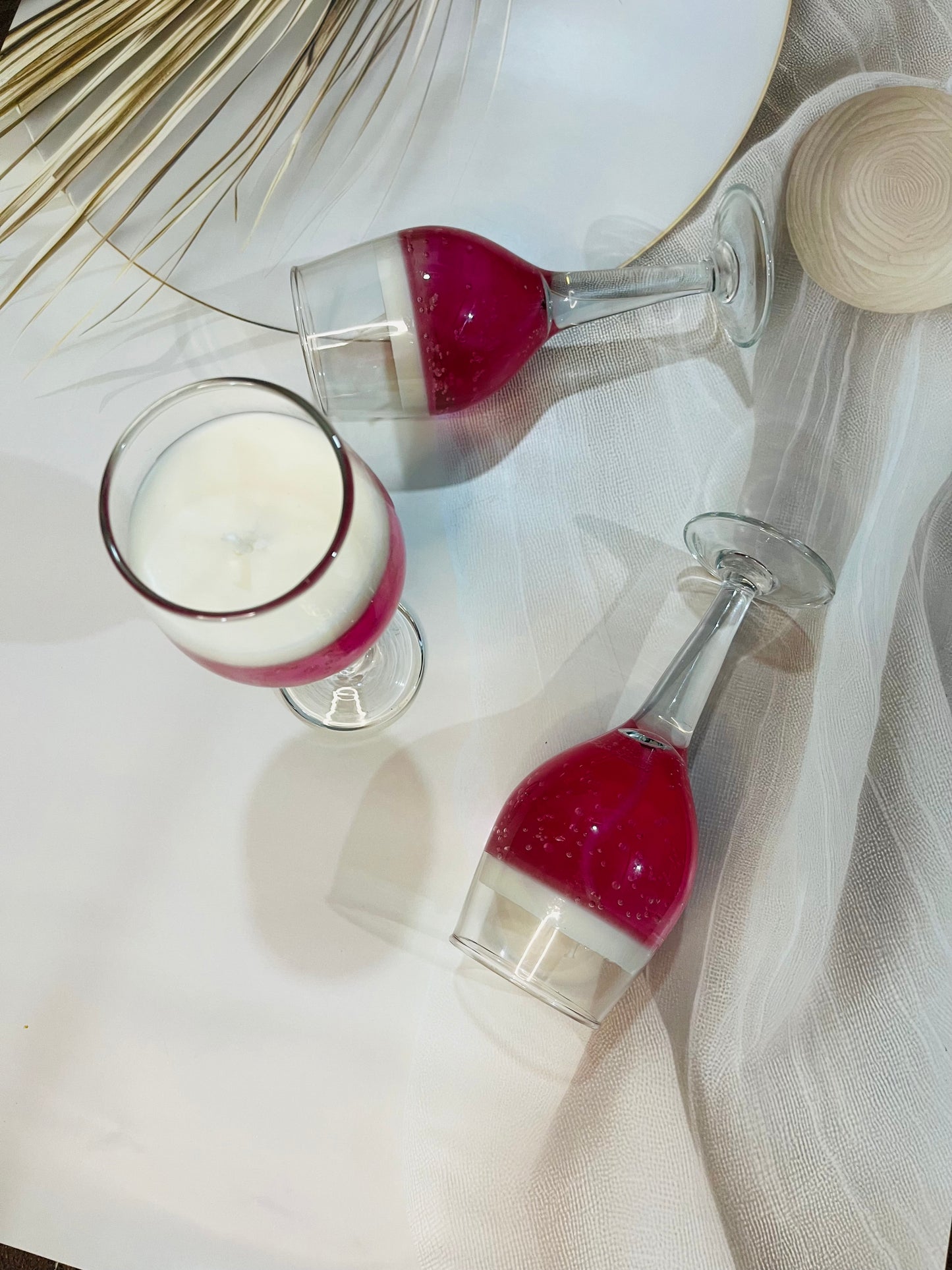 Scented Wine Glass Candle – Elegant Home Décor & Aromatherapy