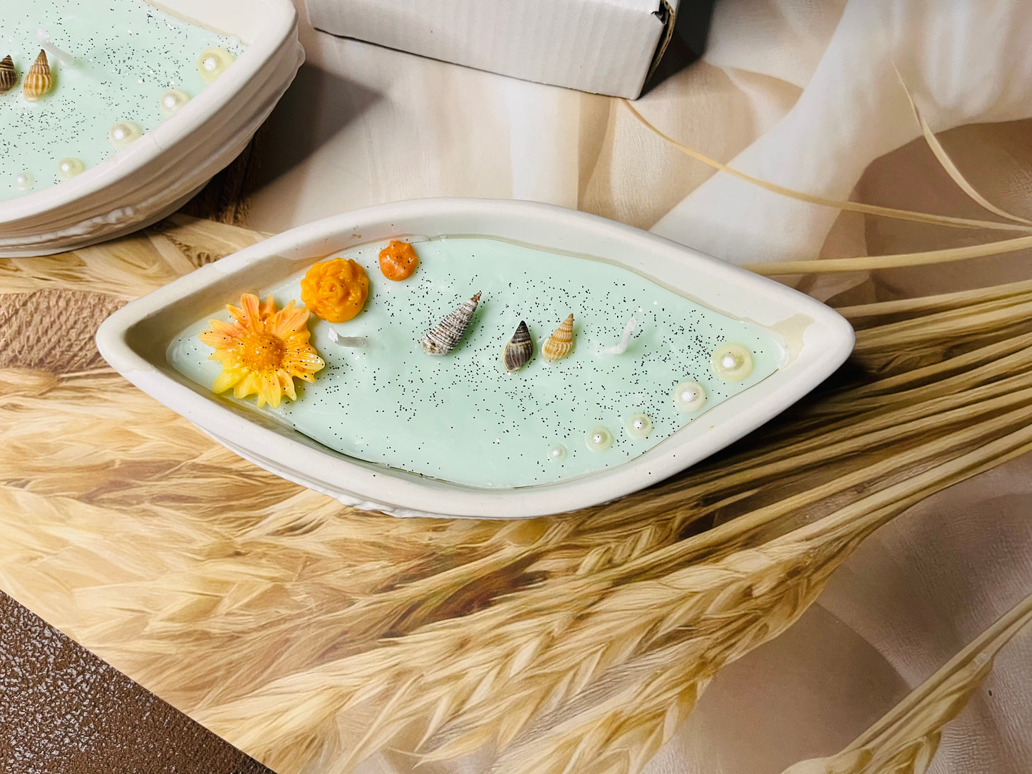 Boat Shaped Scented Candle – Ocean Breeze Theme