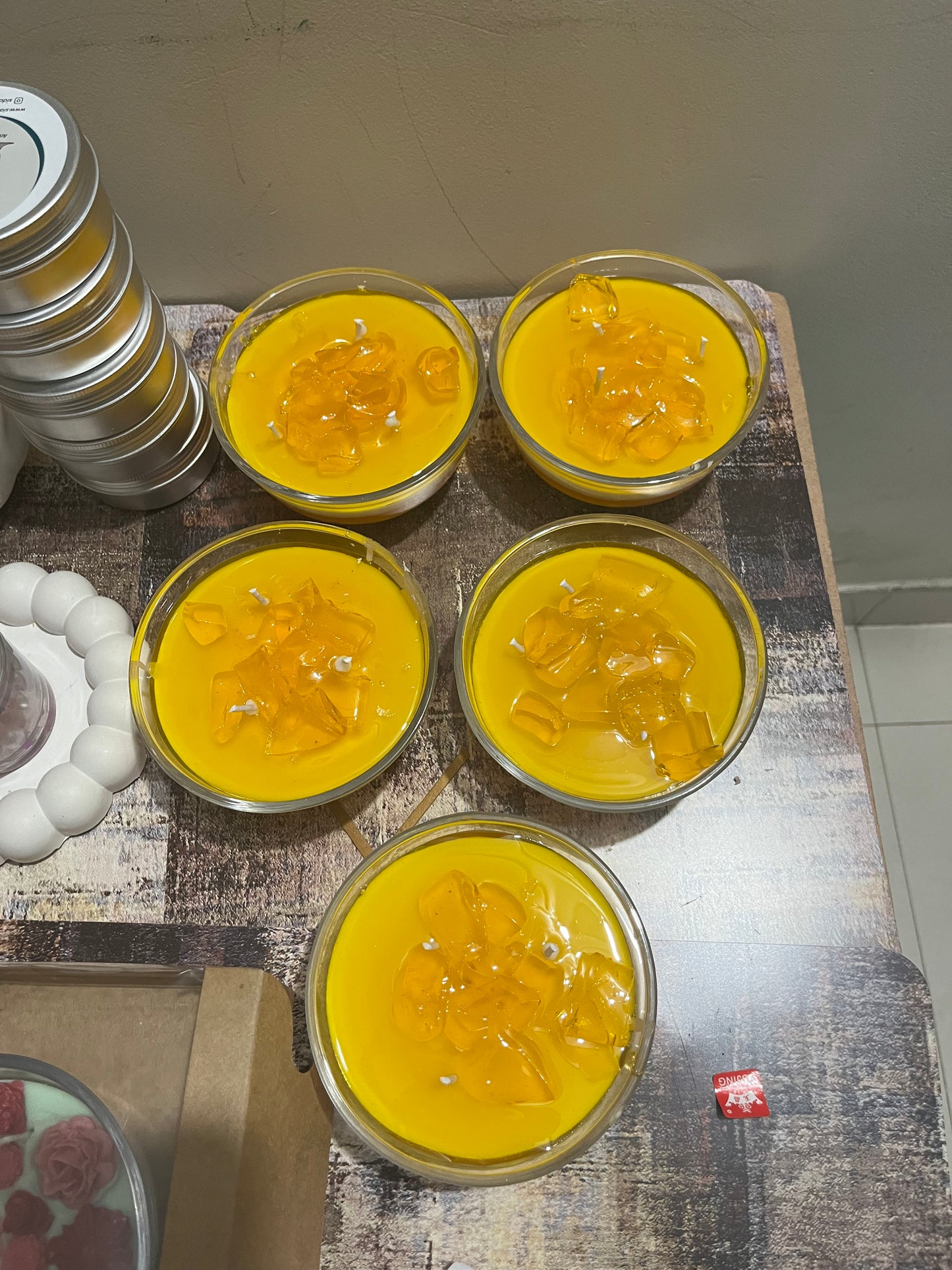 Mango Mousse Scented Candle – Tropical Delight in a Bowl 🥭✨