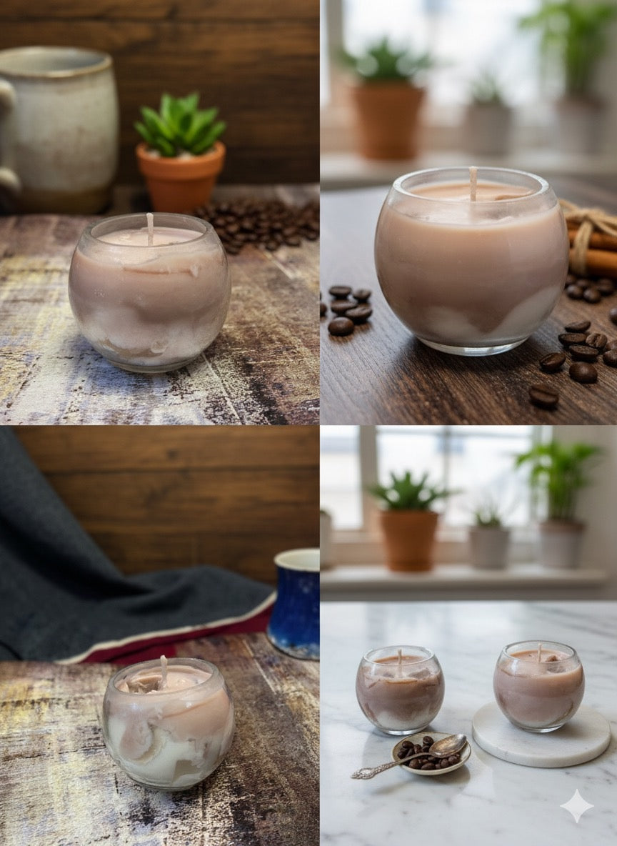 Cold Coffee Bliss – Hand-Poured Scented Candle