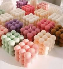 Sweet Scented Bubble Cube Candles – Small & Medium