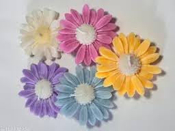Colorful Daisy Candle