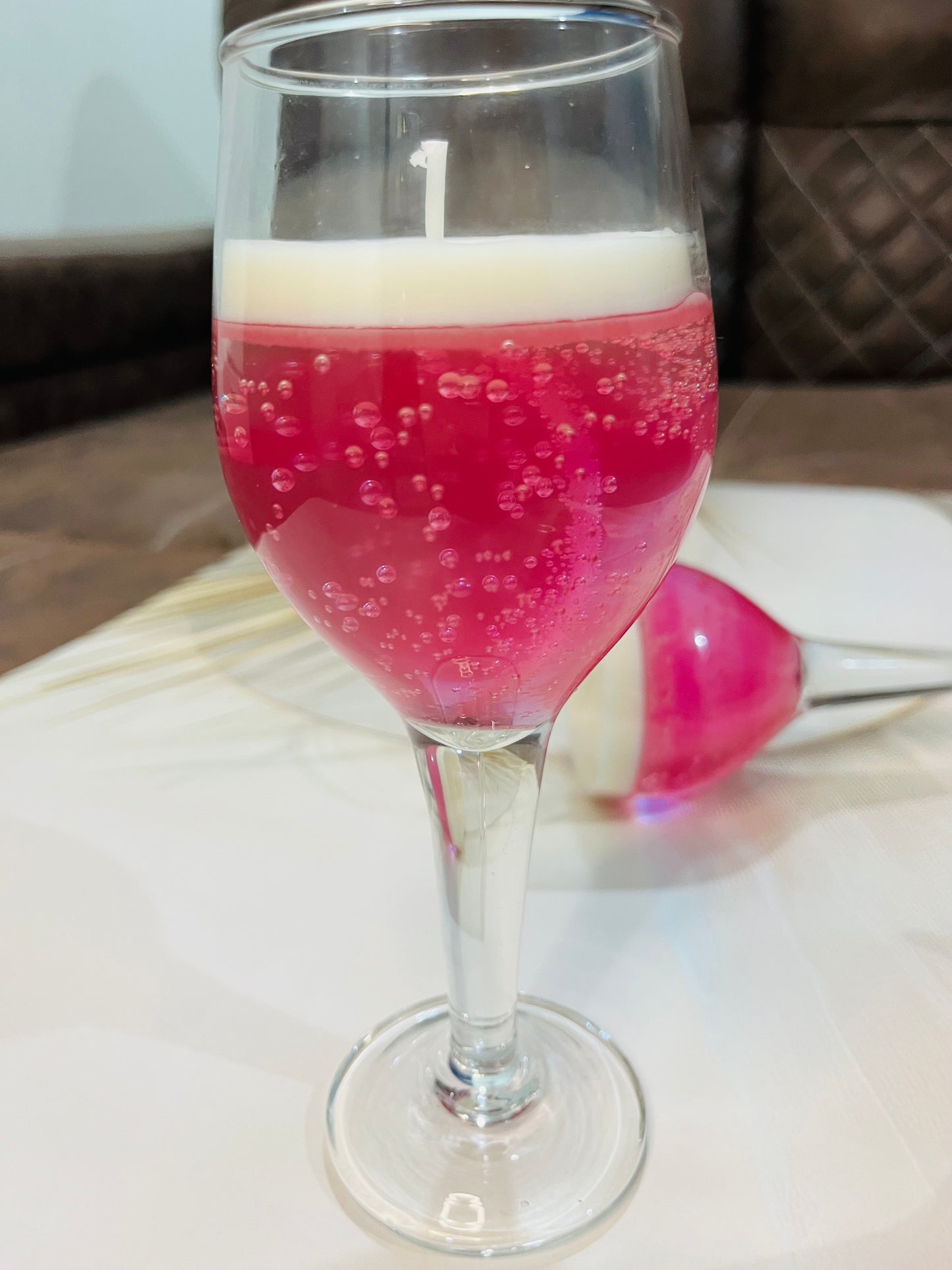 Scented Wine Glass Candle – Elegant Home Décor & Aromatherapy
