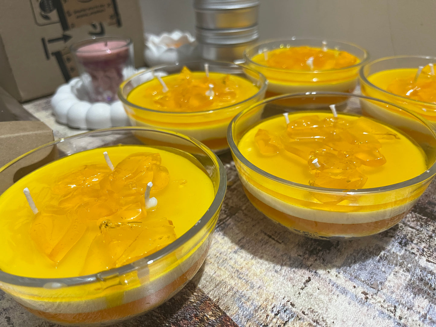 Mango Mousse Scented Candle – Tropical Delight in a Bowl 🥭✨